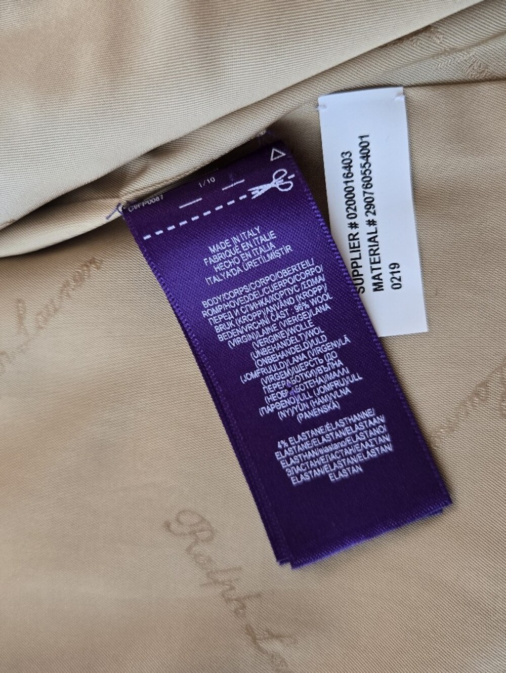 Ralph Lauren Purple Label Belted Wool Evelina Dress Leather Trim Size 6 RARE - Picture 11 of 14